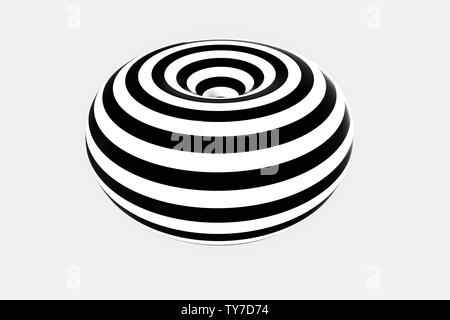 Bianco e nero stripe,ripetendo le linee,il rendering 3d,computer sfondo digitale Foto Stock