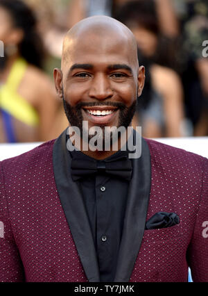 Karamo Brown arriva per la quarantanovesima NAACP Image Awards a Pasadena Civic Auditorium di Pasadena, in California, il 15 gennaio 2018. Il NAACP Image Awards celebra i successi delle persone di colore e nei settori della televisione, musica, letteratura e film e successi anche i singoli o i gruppi che promuovono la giustizia sociale attraverso sforzi creativi. Foto di Christine masticare/UPI Foto Stock