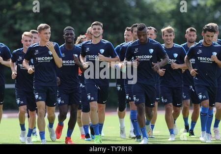 Bochum, Deutschland. Il 25 giugno, 2019. firo: 25.06.2019, calcio, 2.Bundesliga, stagione 2019/2020, VfL Bochum, formazione, formazione start, warm-up | Utilizzo di credito in tutto il mondo: dpa/Alamy Live News Foto Stock