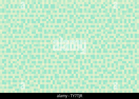 Abstract mint gradiente dello sfondo. Texture con pixel blocchi quadrati. Mosaico. Foto Stock