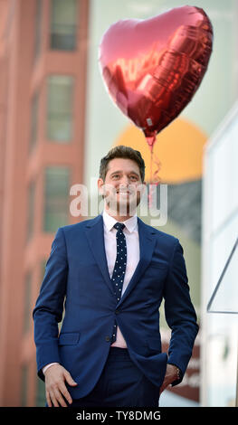 Michael Buble assiste la stella cerimonia di inaugurazione in onore di lui con la 2,650th della stella sulla Hollywood Walk of Fame a Los Angeles, la California il 16 novembre 2018. Foto di Chris Chew/UPI Foto Stock