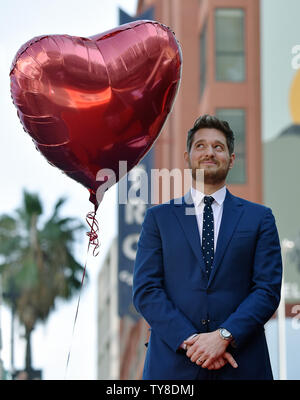 Michael Buble assiste la stella cerimonia di inaugurazione in onore di lui con la 2,650th della stella sulla Hollywood Walk of Fame a Los Angeles, la California il 16 novembre 2018. Foto di Chris Chew/UPI Foto Stock