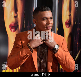 Membro del cast Ismael Cruz Cordova assiste la premiere del film thriller 'Miss Bala' al Regal L.A. Vive a Los Angeles il 30 gennaio 2019. Nel remake, basato sulla lingua spagnola film, Gloria (Gina Rodriguez) trova un potere che non ha mai conosciuto aveva quando lei è aspirato in un mondo pericoloso della criminalità transfrontaliera. Sopravvivere richiedono tutti la sua astuzia, inventiva e forza. Foto di Jim Ruymen/UPI Foto Stock