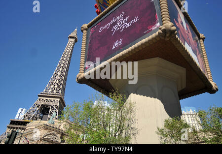 Il Paris Hotel e Casinò è visto in Las Vegas, Nevada, il 1 aprile 2009. (UPI foto/Kevin Dietsch Foto Stock