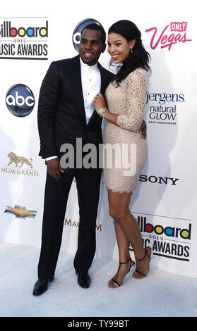 Cantanti Jason Derulo e Jordin Sparks arrivano al 2012 Billboard Music Awards tenutosi al MGM Grand Hotel di Las Vegas, Nevada, il 20 maggio 2012. UPI/Jim Ruymen............. Foto Stock