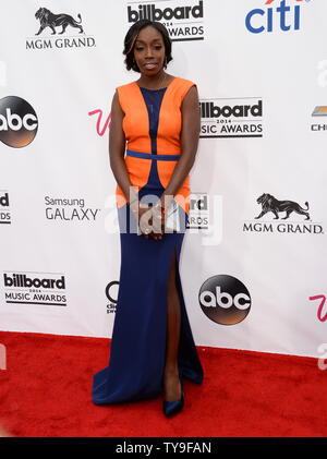 Il cantante Estelle assiste il 2014 Billboard Music Awards tenutosi al MGM Grand Garden Arena di Las Vegas, Nevada, il 18 maggio 2014. UPI/Jim Ruymen Foto Stock