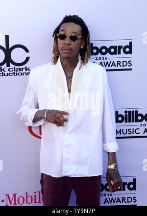 Il cantante Wiz Khalifa assiste l annuale Billboard Music Awards tenutosi a T-Mobile Arena di Las Vegas, Nevada, il 22 maggio 2016. Foto di Jim Ruymen/UPI Foto Stock