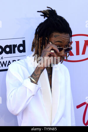Il cantante Wiz Khalifa assiste l annuale Billboard Music Awards tenutosi a T-Mobile Arena di Las Vegas, Nevada, il 22 maggio 2016. Foto di Jim Ruymen/UPI Foto Stock