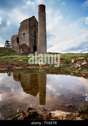 Immagine della Gazza Mine Peak District Inghilterra Foto Stock