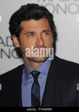Attore americano Patrick Dempsey assiste lo screening di 'Made d' onore al Soho Hotel di Londra il 21 aprile 2008. (UPI foto/Rune Hellestad) Foto Stock