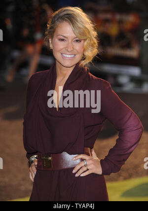 Cantante americana Anastacia assiste la premiere del 'Tropic Thunder' di Odeon Leicester Square a Londra il 16 settembre 2008. (UPI foto/Rune Hellestad) Foto Stock