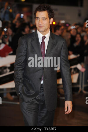 Attore britannico Clive Owen assiste la premiere del 'Duplicity' all impero, Leicester Square a Londra il 10 marzo 2009. (UPI foto/Rune Hellestad) Foto Stock