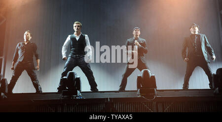 American pop band Backstreet Boys eseguire all'O2 Arena di Londra il 10 novembre 2009. UPI/Rune Hellestad Foto Stock