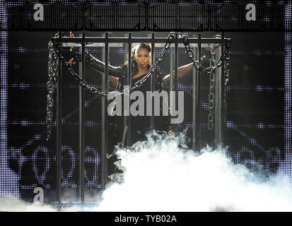 Cantante americana/attrice Alicia Keys esegue a 02 Arena a Londra il 25 maggio 2010. UPI/Rune Hellestad Foto Stock