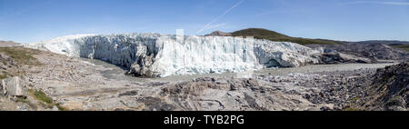 Vista panoramica di Russell ghiacciaio in Groenlandia Foto Stock