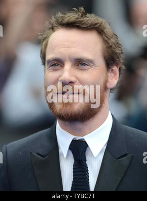 German-Irish attore Michael Fassbender assiste il Regno Unito Premiere di 'prometheus' all'Empire Leicester Square a Londra il 31 maggio 2012. UPI/Paolo Treadway Foto Stock