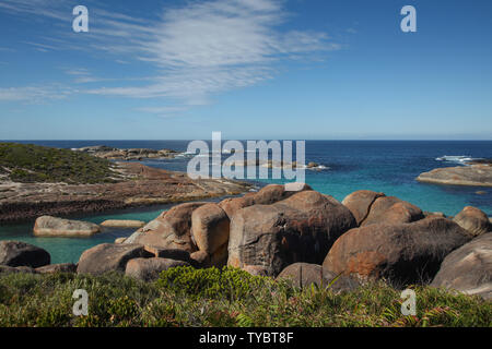 Elephant Rocks in William Bay National Park, Danimarca, Australia occidentale Foto Stock