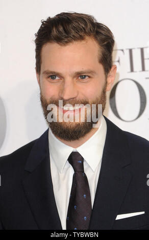 In Irlanda del Nord attore e modello Jamie Dornan assiste il Regno Unito Premiere di 'Cinquanta sfumature di grigio' di Odeon Leicester Square a Londra il 12 febbraio 2015. UPI/Paolo Treadway Foto Stock