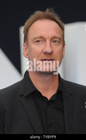 Attore inglese David Thewlis assiste la Premiere mondiale di 'Legenda' di Odeon Leicester Square a Londra il 3 settembre 2015. Foto di Paul Treadway/UPI Foto Stock