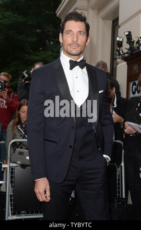 Modello inglese David Gandy assiste la GQ Men of the Year Awards presso la Royal Opera House di Londra il 8 settembre 2015. Foto di Paul Treadway/UPI. Foto Stock