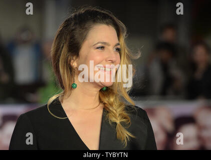 Actrice americano Drew Barrymore assiste la premiere europeo di 'missing è già' a Vue West End di Londra il 17 settembre 2015. Foto di Paul Treadway/UPI Foto Stock