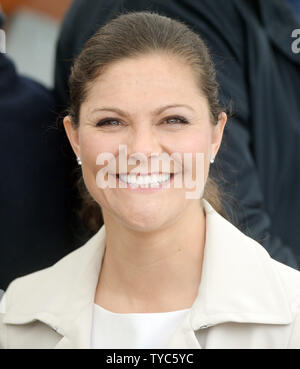 La Principessa svedese Victoria assiste un pranzo per celebrare il Re Harald V e della regina Sonja's ottantesimo compleanno presso il Royal Yacht in Norvegia a Oslo il 5 maggio 2017. Foto di Rune Hellestad/ UPI Foto Stock