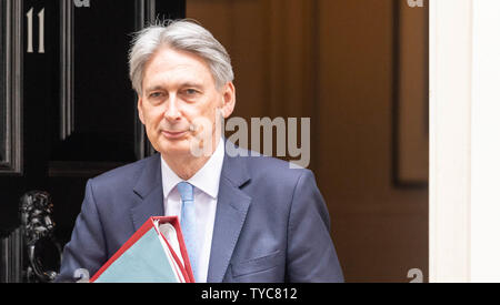 Londra 26 giugno 2019, Philip Hammond MP PC, il Cancelliere dello Scacchiere, foglie 11 Downing Street, Londra Credit Ian Davidson/Alamy Live News Foto Stock