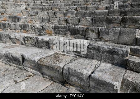 Anfiteatro, Ausgrabungsstaette, Kourion, Zypern Foto Stock