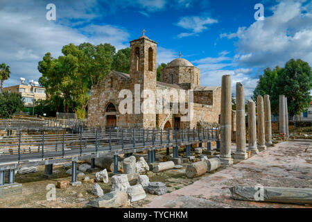 Kirche di Agia Kiriaki Chrysopolitissa, Paphos, Zypern Foto Stock