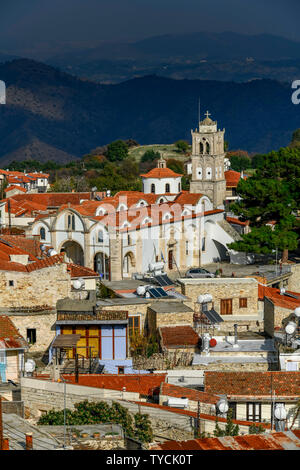 Timiou Stavrou (Kirche des Heiligen Kreuzes), Pano Lefkara, Republik Zypern Foto Stock