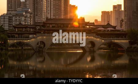 Punto di riferimento di Chengdu Foto Stock