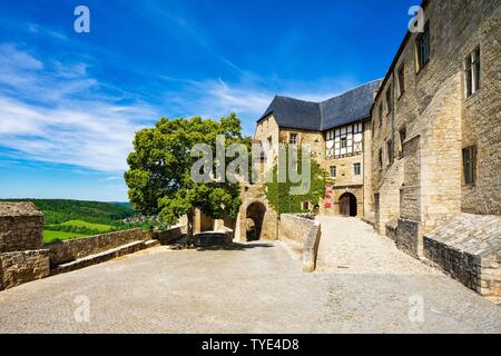 Castello Neuenburg, Freyburg an der Unstrut, Sassonia-Anhalt, Germania Foto Stock