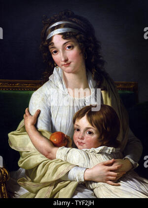 Madame Boyer Fonfrede e suo figlio 1796 Francois Andre Vincent 1746-1816 francia, francese, Foto Stock