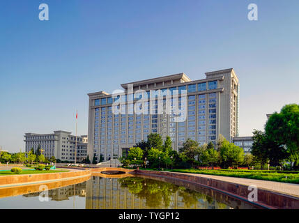 Scenario architettonico della città di Yinchuan Foto Stock