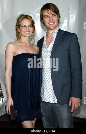 Jennifer Morrison e fidanzata Jesse Spencer sia della mostra 'Casa' arrrive al Fox 2007 Presentazione di programmazione a Wollman Rink di Central Park a New York il 17 maggio 2007. (UPI foto/Laura Cavanaugh) Foto Stock