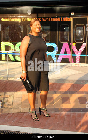 L'attrice Queen Latifah arriva per il ritorno a casa festa di accoglienza e New Jersey premiere del suo nuovo film "Hairspray' presso il New Jersey Performing Arts Center di Newark sulla luglio 17, 2007. (UPI foto/Sylvain Gaboury) Foto Stock