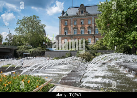 Parco Planten un Blomen (fiori e piante), un 166 acri di pubblico urbano city park nel nuovo quartiere della città di Amburgo, Germania. Foto Stock