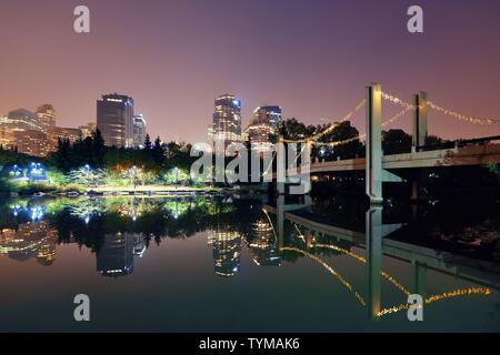 Calgary principe della isola di notte Foto Stock