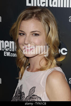 Emily VanCamp assiste il settimanale di intrattenimento / ABC iniziali per il partito a PH-D Lounge sul tetto al Dream downtown New York Upfronts in New York City il 15 maggio 2012. UPI/ John Angelillo Foto Stock