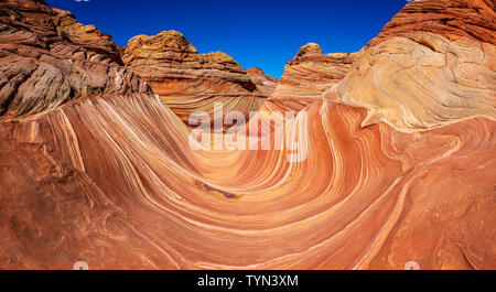 L'onda in Vermillion Cliffs, Arizona Foto Stock