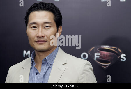 Daniel Dae Kim arriva sul tappeto rosso al uomo di acciaio premiere mondiale al Lincoln Center Alice Tully Hall di New York City il 10 giugno 2013. UPI/John Angelillo Foto Stock