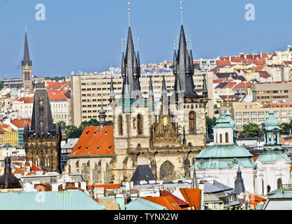 Charles Bridge, Praga, Repubblica Ceca Foto Stock