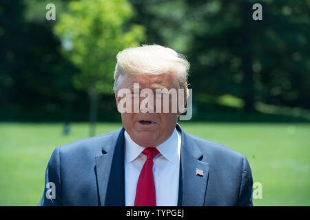 Washington DC , 26 giugno 2019, USA:. Presidente Donald Trump J lascia la Casa Bianca il suo modo in Giappone dove egli parteciperà al Summit G-20. Patsy Foto Stock