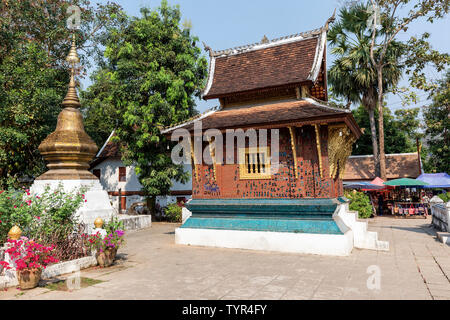 LUANG Prabang, Laos - marzo 2019; Wat Xieng Thong tempio Foto Stock