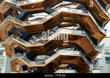 La nave. Cantieri di Hudson, Manhattan. Designer Thomas Heatherwick. New York, NY, Stati Uniti d'America, America. Foto Stock
