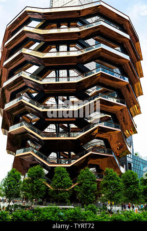 La nave. Cantieri di Hudson, Manhattan. Designer Thomas Heatherwick. New York, NY, Stati Uniti d'America, America. Foto Stock