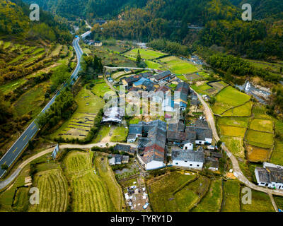 Lishui borgo antico Foto Stock