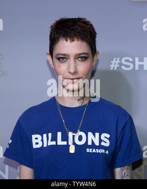 Asia Kate Dillon arriva sul tappeto rosso al FYC evento per la Showtime serie di dramma di miliardi il 3 giugno 2019 a New York City. Foto di Serena Xu-Ning/UPI Foto Stock