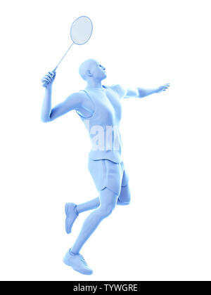 3D Rendering accurato dal punto di vista medico illustrazione del Foto Stock
