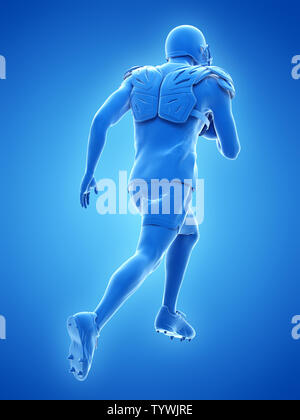 3D Rendering accurato dal punto di vista medico illustrazione del Foto Stock